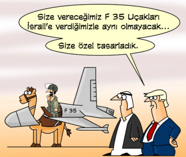Trump : Arabistana vereceğimiz F35'ler İsrail'e verdiklerimizle aynı olmayacak